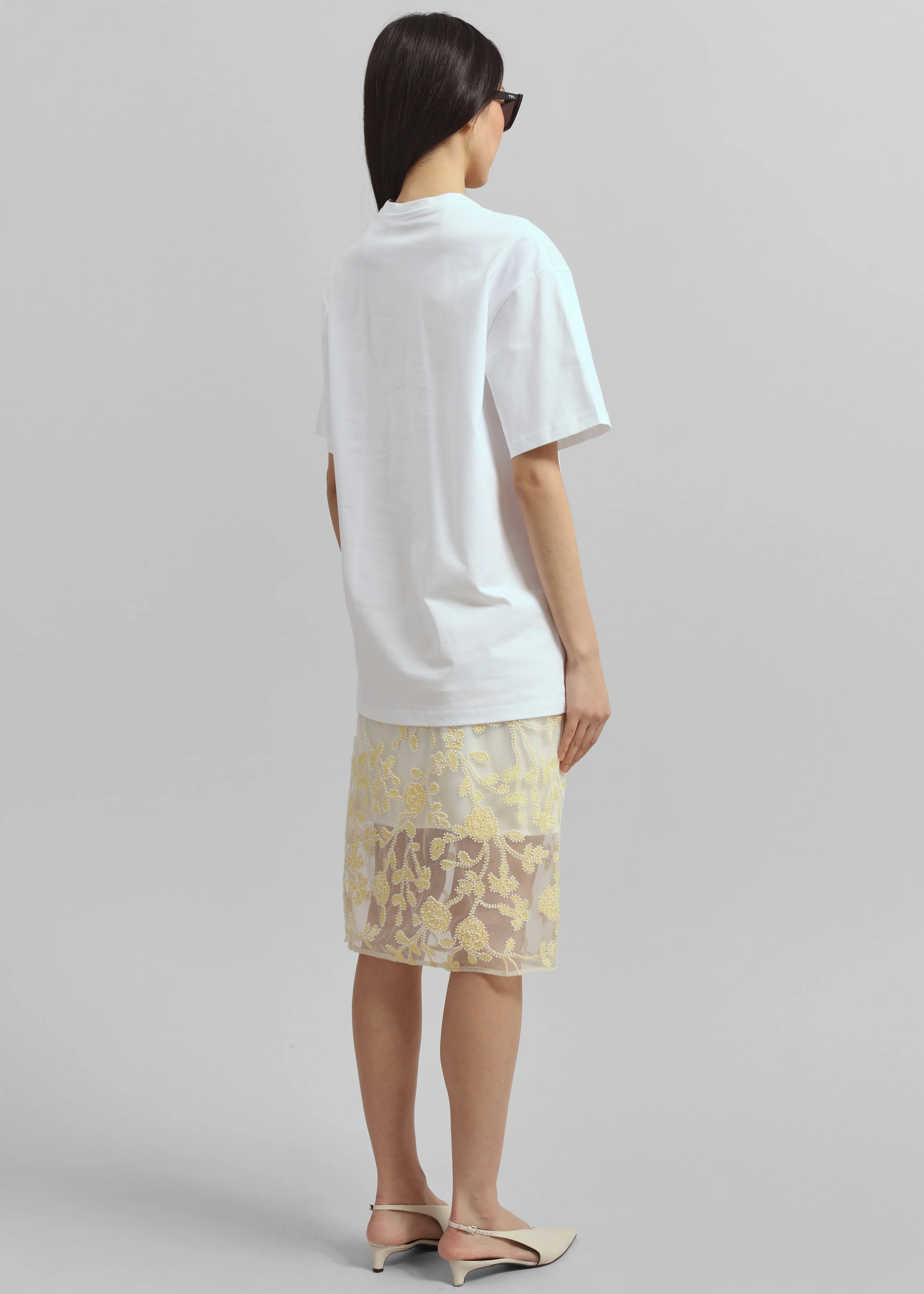 Yuri Boxy Super Soft Tee - White - Image 5