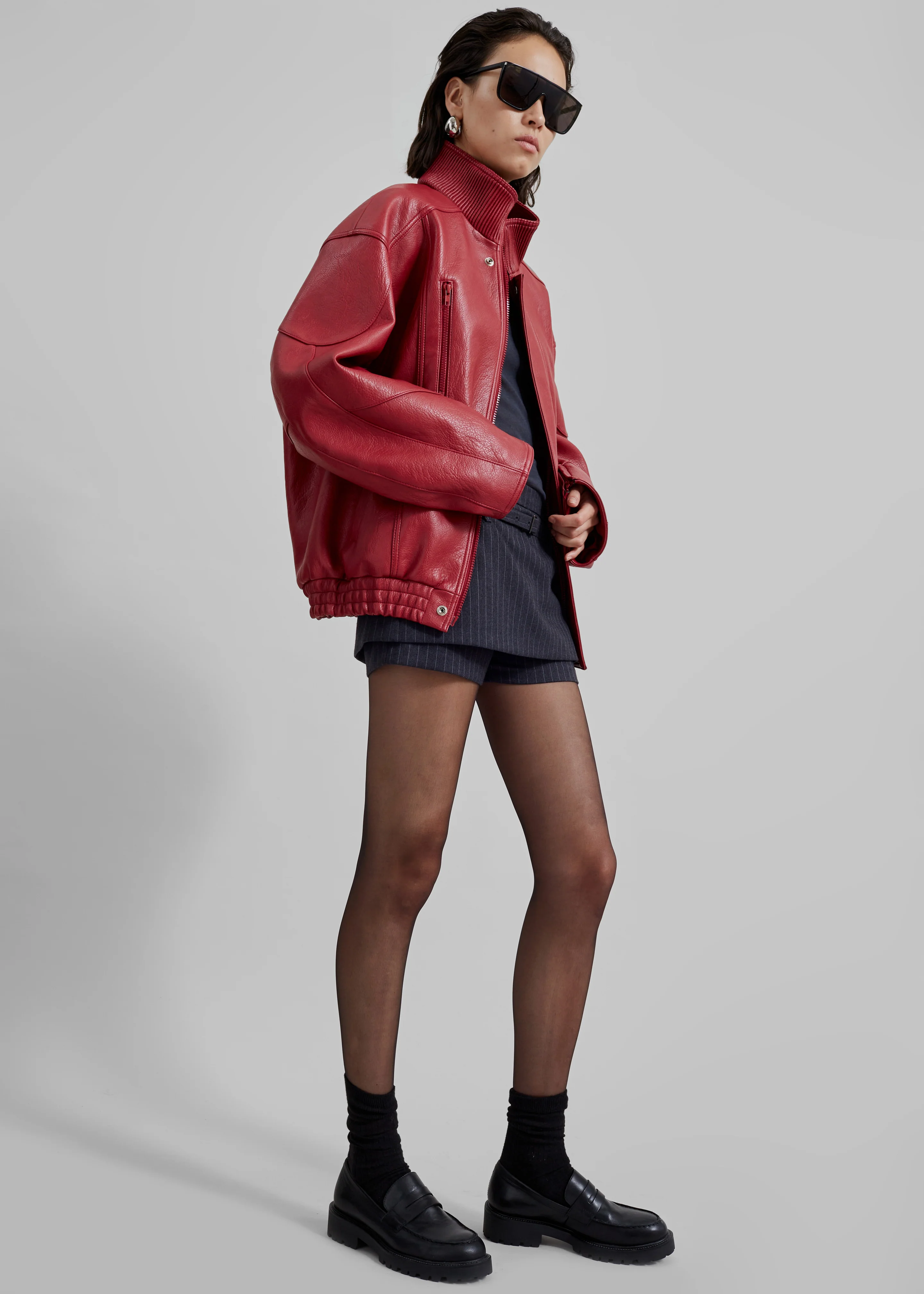 Zion Bomber Jacket - Red - Image 6