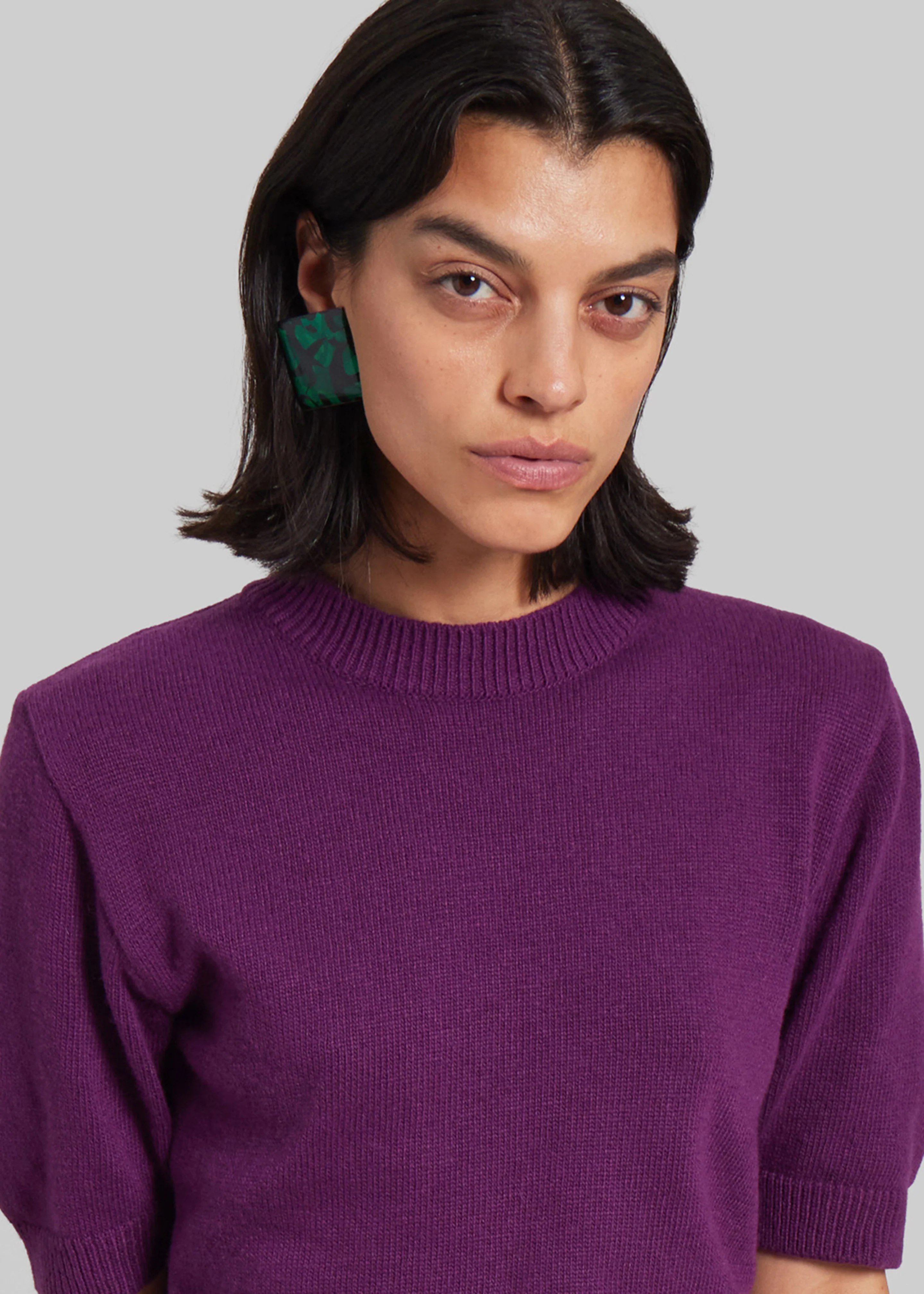 Zoersel Knit Top - Purple - Image 3