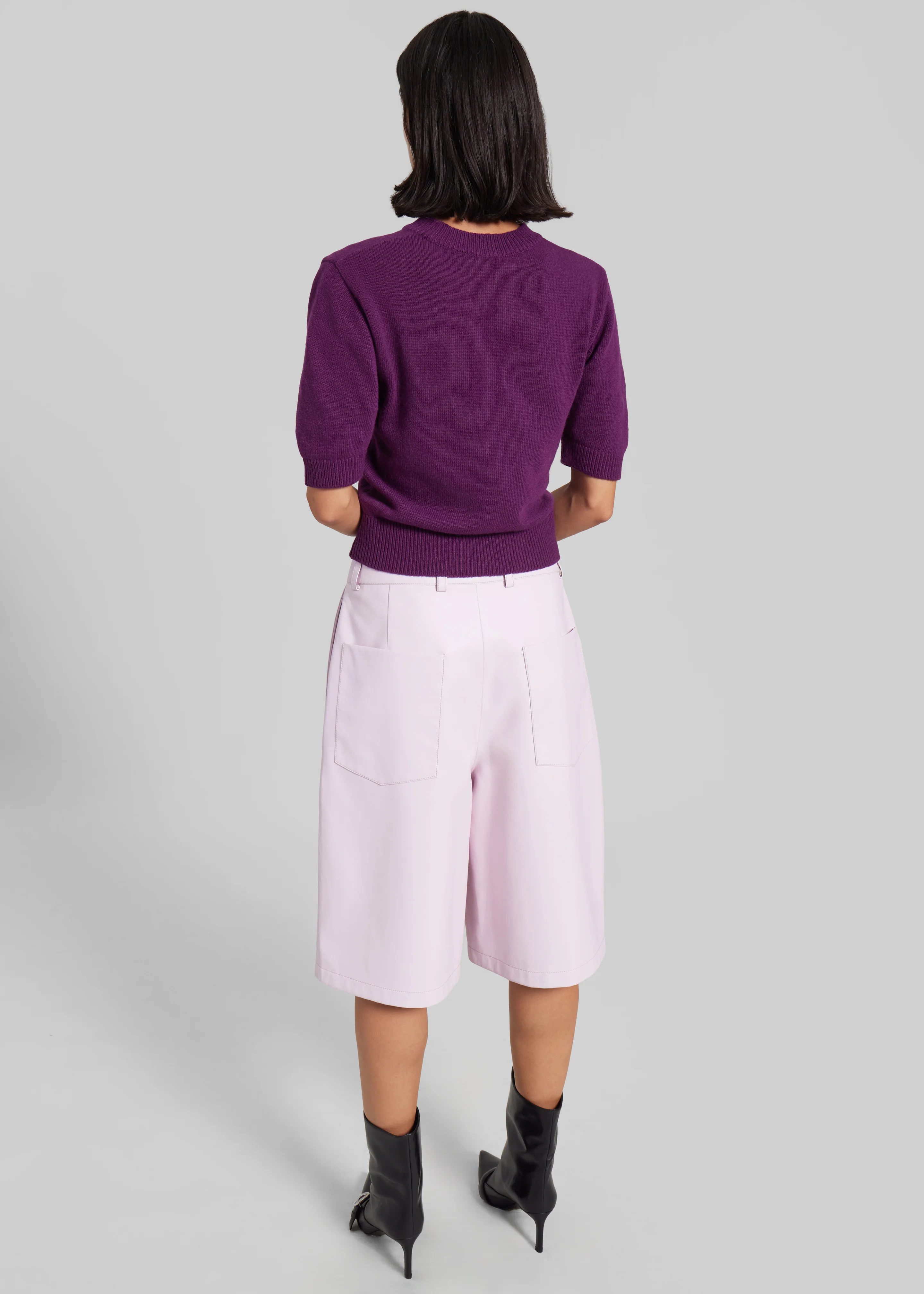 Zoersel Knit Top - Purple - Image 7