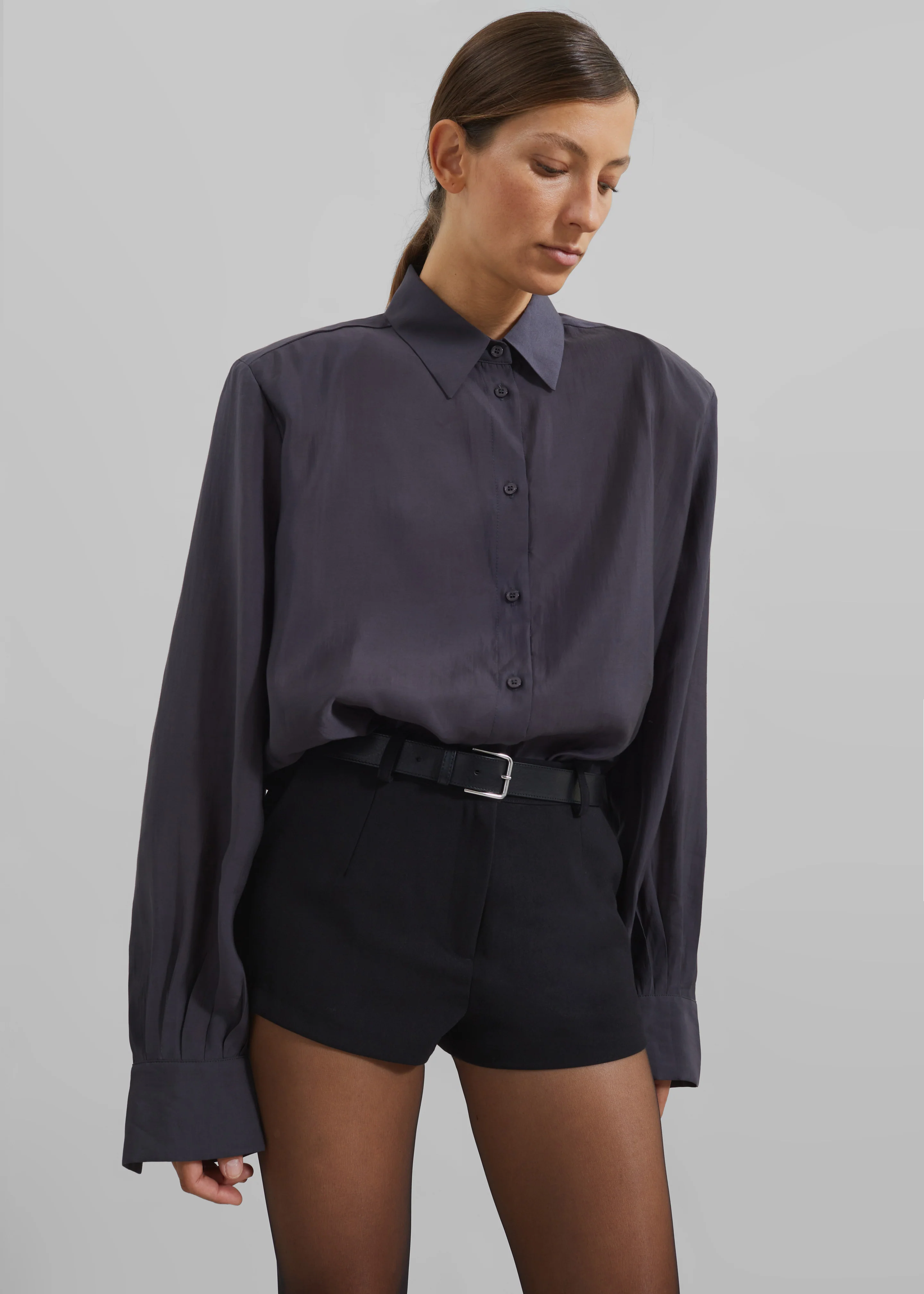 Zoula Padded Shirt - Charcoal - Image 10