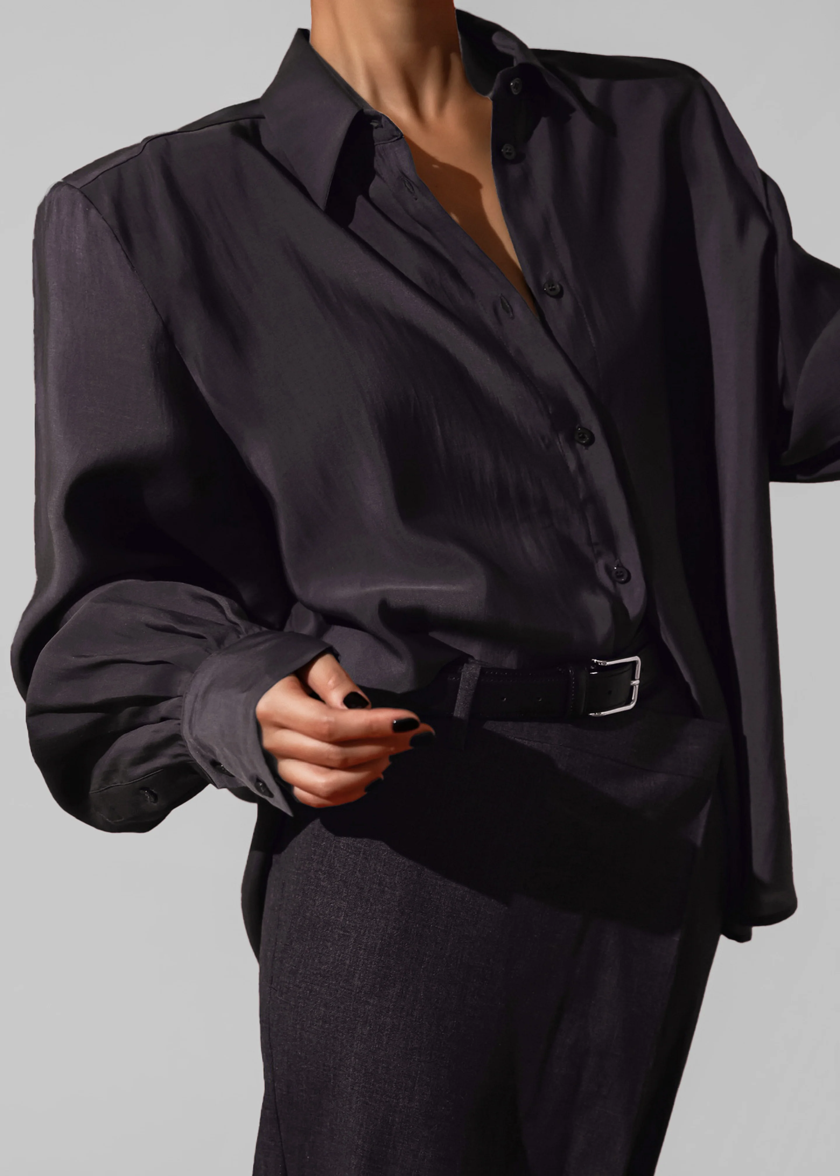 Zoula Padded Shirt - Charcoal - Image 12