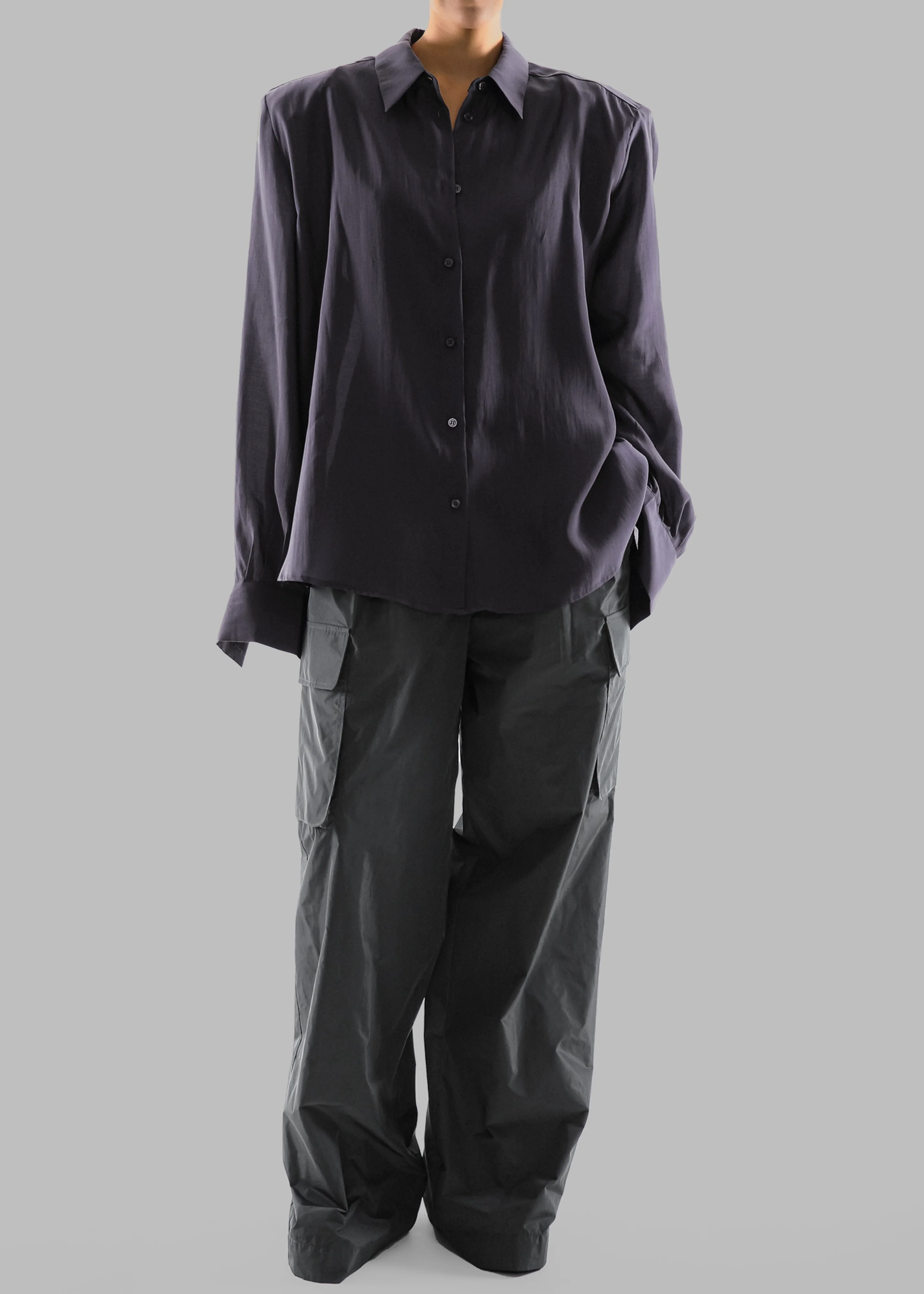 Zoula Padded Shirt - Charcoal - Image 4