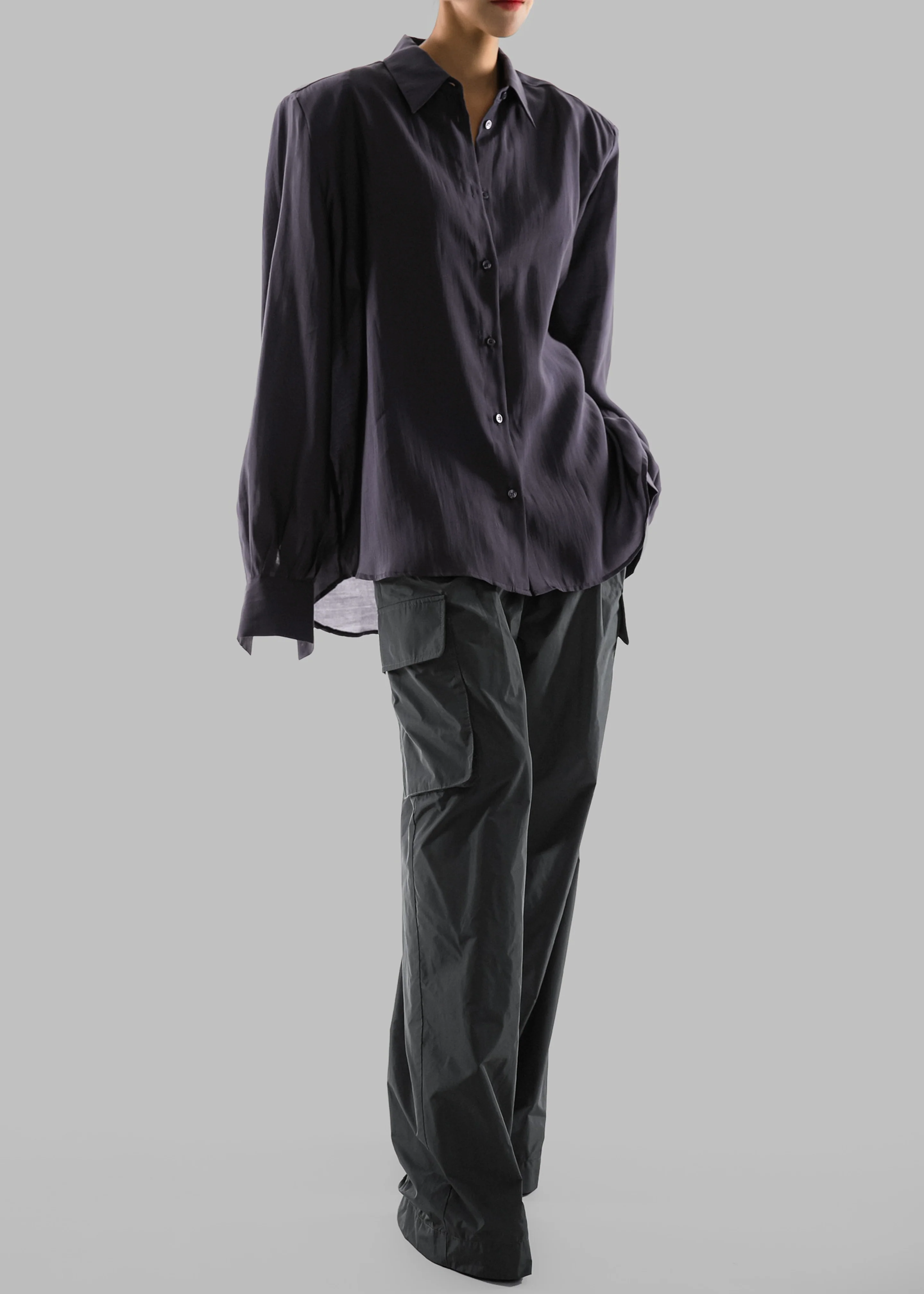 Zoula Padded Shirt - Charcoal - Image 6